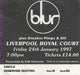 Blur Liverpool Royal Court UK concert ticket USED TICKET