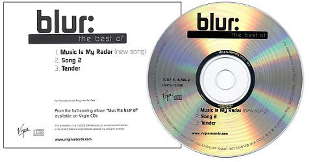 Blur The Best Of US Promo CD single (CD5 / 5") DPRO-15786