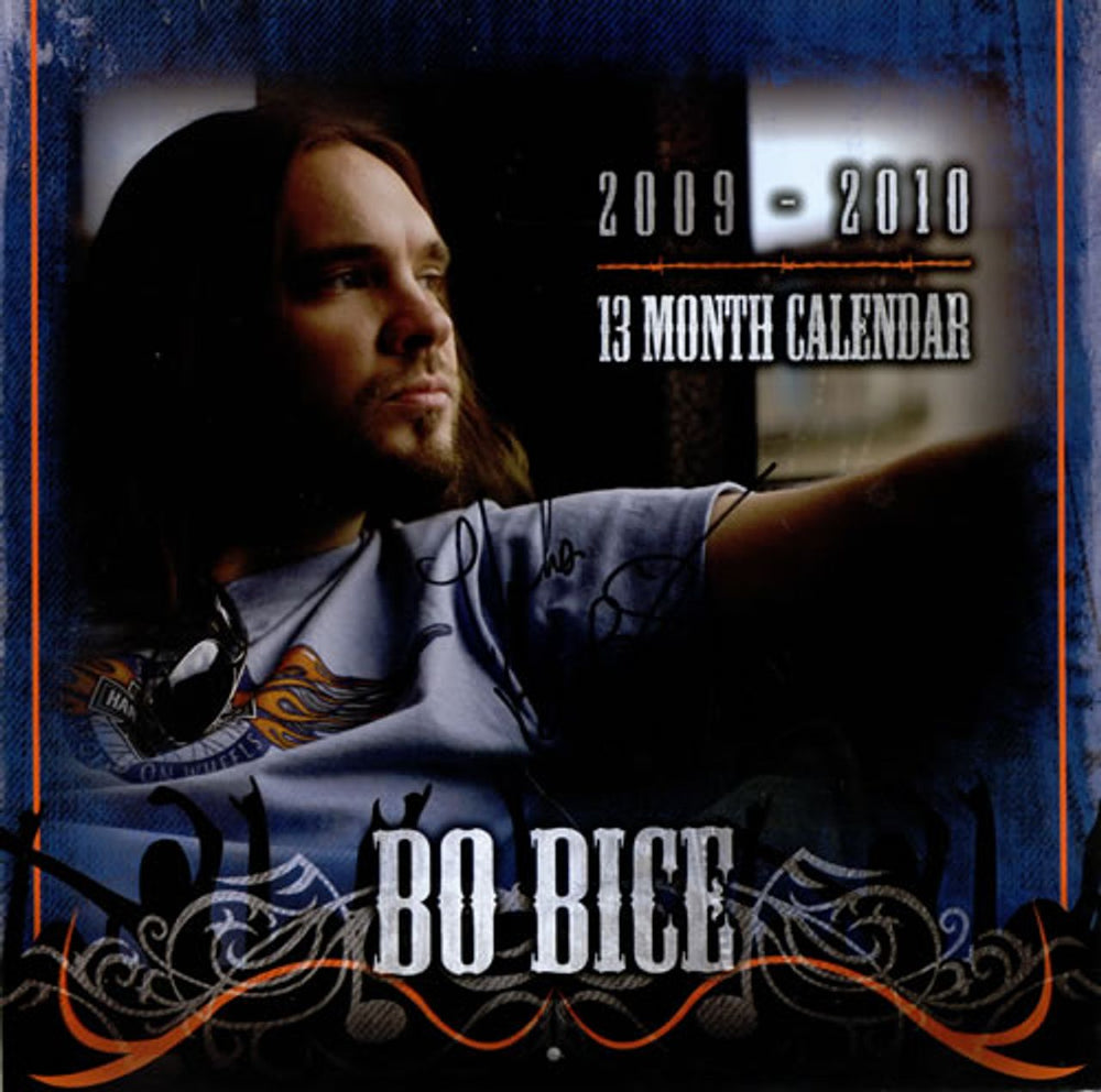 Bo Bice Official 2009-2010 Calender - Autographed US calendar