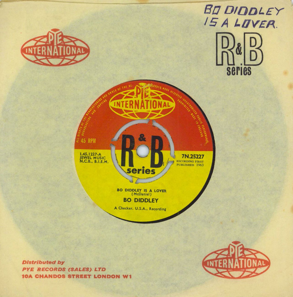 Bo Diddley Bo Diddley Is A Lover UK 7" vinyl single (7 inch record / 45) 7N25227