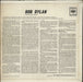 Bob Dylan Bob Dylan - CBS Pressing UK vinyl LP album (LP record) DYLLPBO525973