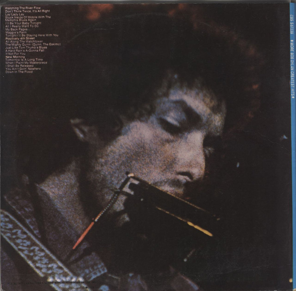 Bob Dylan More Bob Dylan Greatest Hits Spanish 2-LP vinyl record set (Double LP Album)