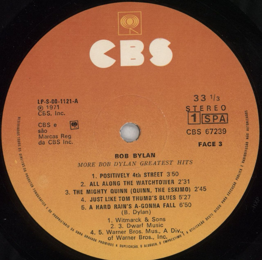 Bob Dylan More Bob Dylan Greatest Hits Spanish 2-LP vinyl record set (Double LP Album) DYL2LMO824449