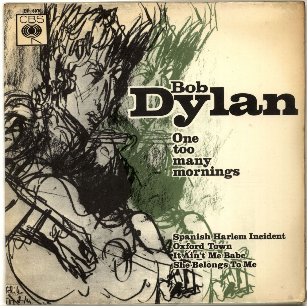 Bob Dylan One Too Many Mornings E.P. - VG UK 7" vinyl single (7 inch record / 45) EP6070