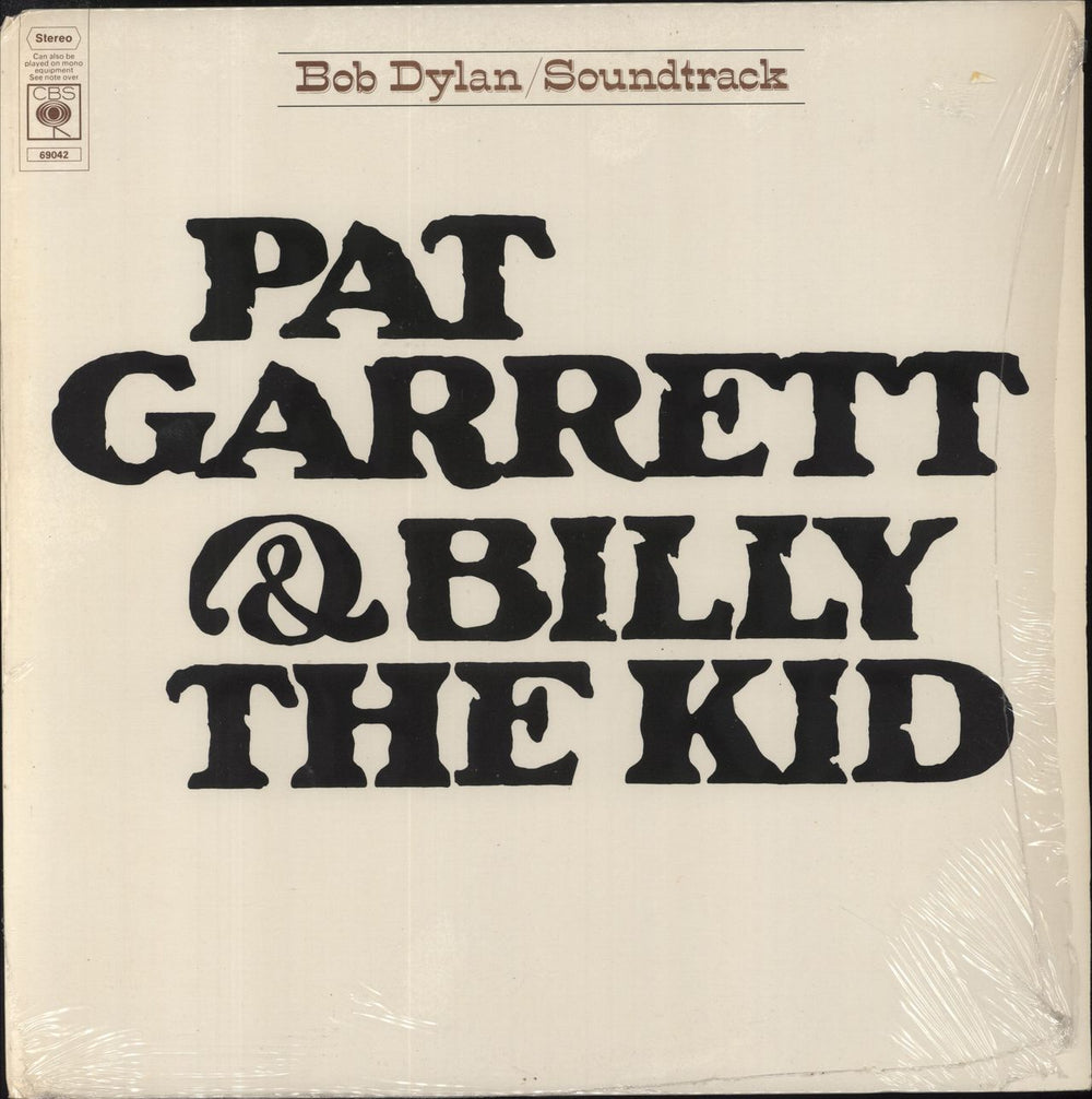 Bob Dylan Pat Garrett & Billy The Kid - 3rd - Shrink UK vinyl LP album (LP record) 69042