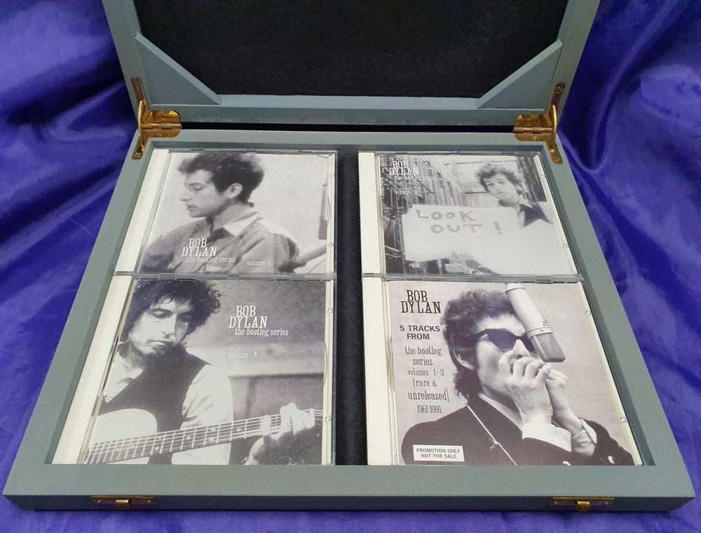 Bob Dylan The Bootleg Series - Wooden Box 4CD + Numbered Certificate UK Promo CD Album Box Set