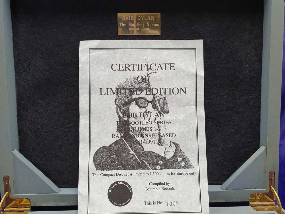 Bob Dylan The Bootleg Series - Wooden Box 4CD + Numbered Certificate UK Promo CD Album Box Set