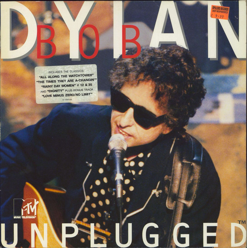 Bob Dylan Unplugged - Hype Stickered Sleeve Dutch 2-LP vinyl record set (Double LP Album) 478374-1