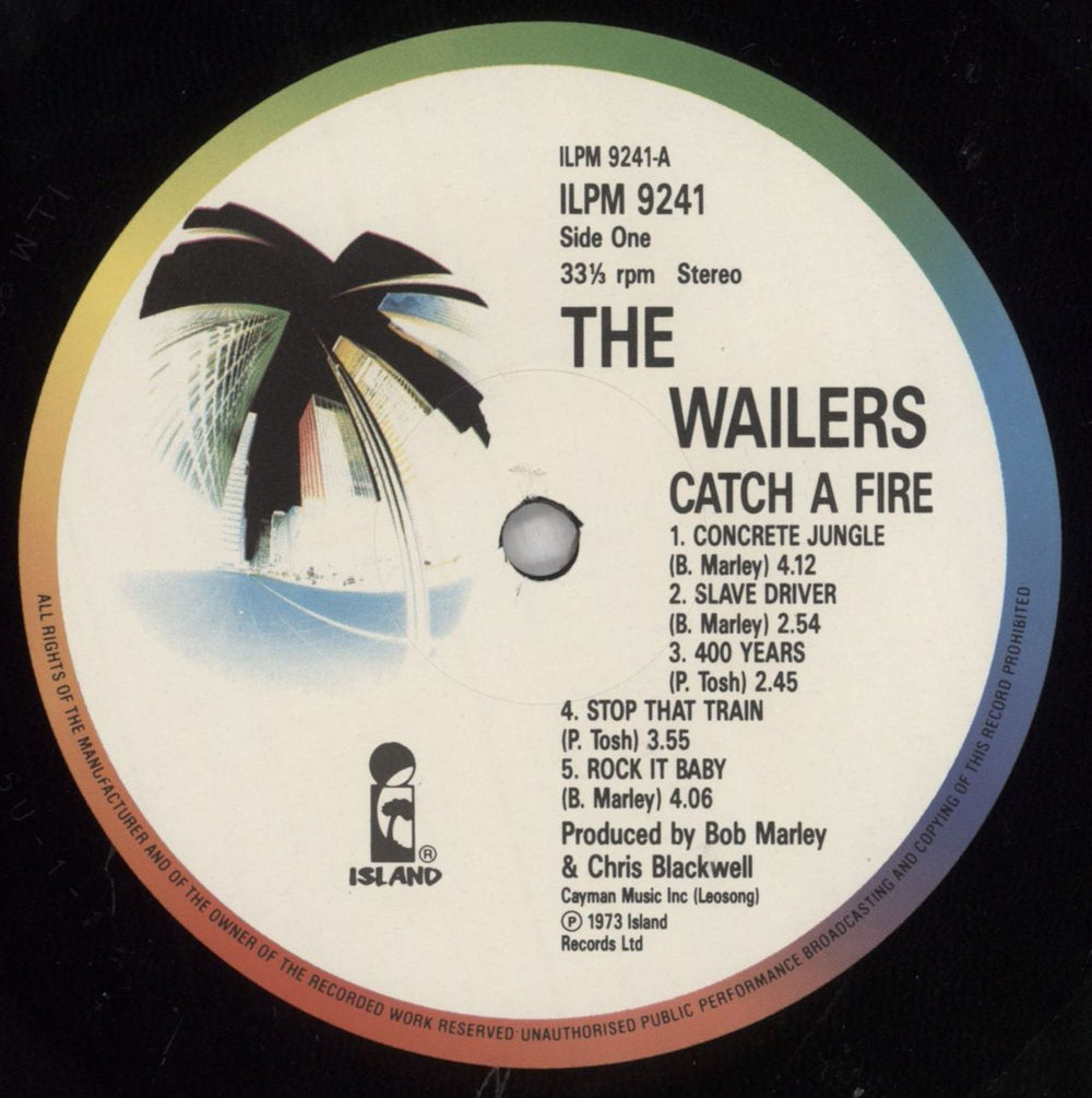 Bob Marley & The Wailers Catch A Fire - Open Shrink UK vinyl LP album (LP record) BMLLPCA828470