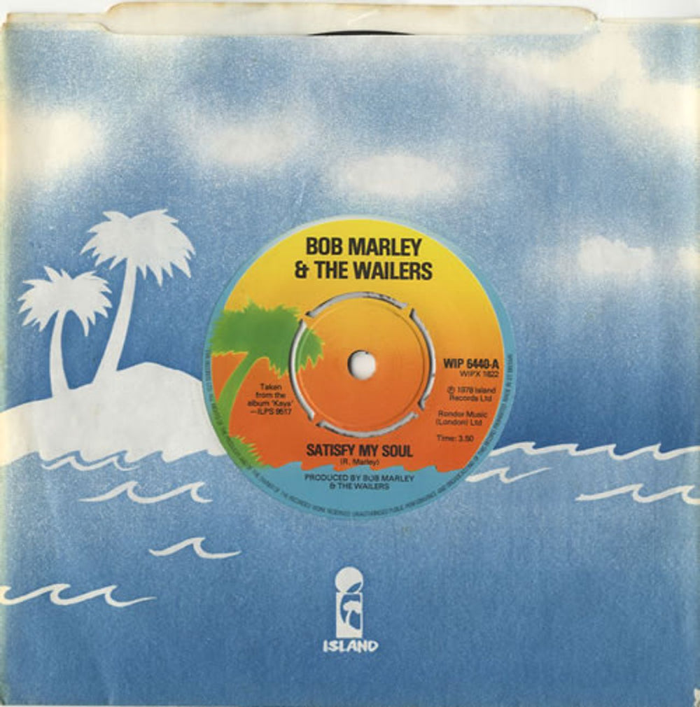 Bob Marley & The Wailers Satisfy My Soul UK 7" vinyl single (7 inch record / 45) WIP6440