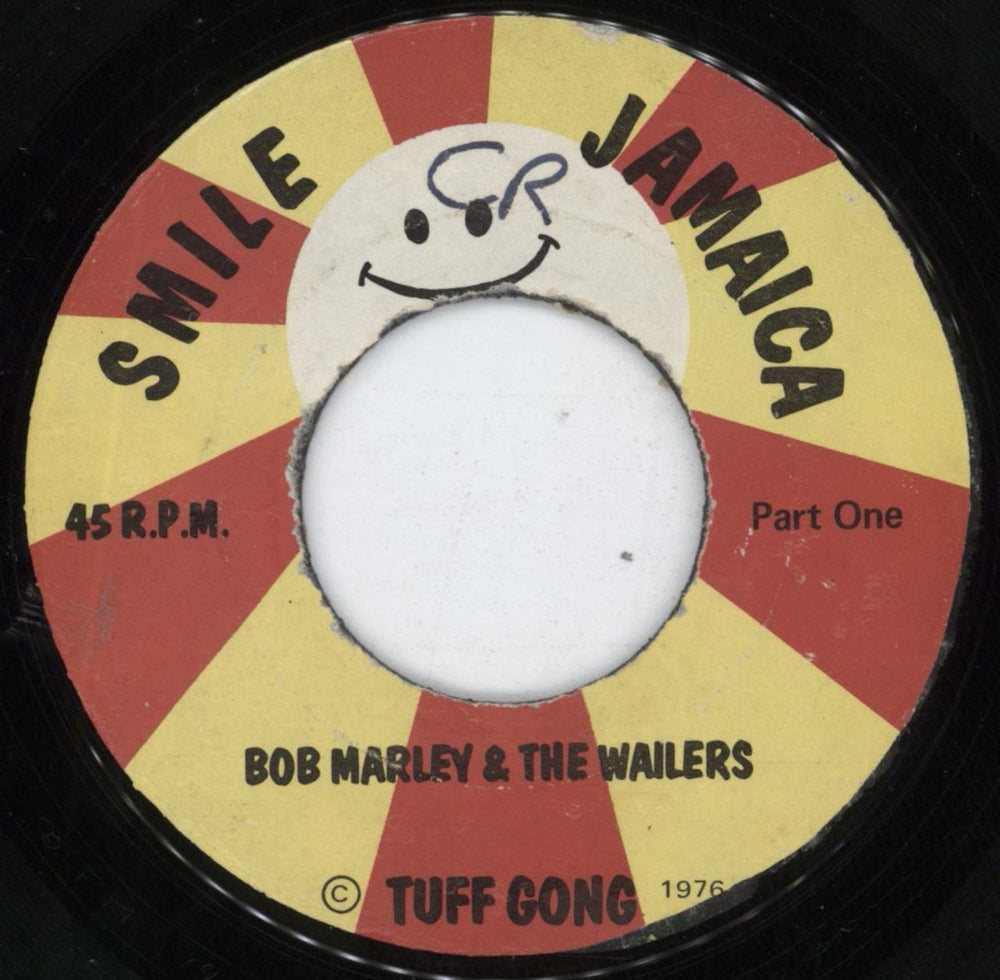 Bob Marley & The Wailers Smile Jamaica Jamaican 7" vinyl single (7 inch record / 45) BFM1977