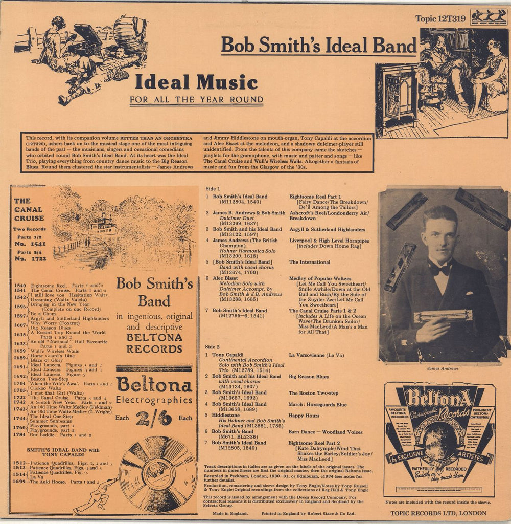Bob Smith's Ideal Band Ideal Music For All the Year Round UK vinyl LP album (LP record)