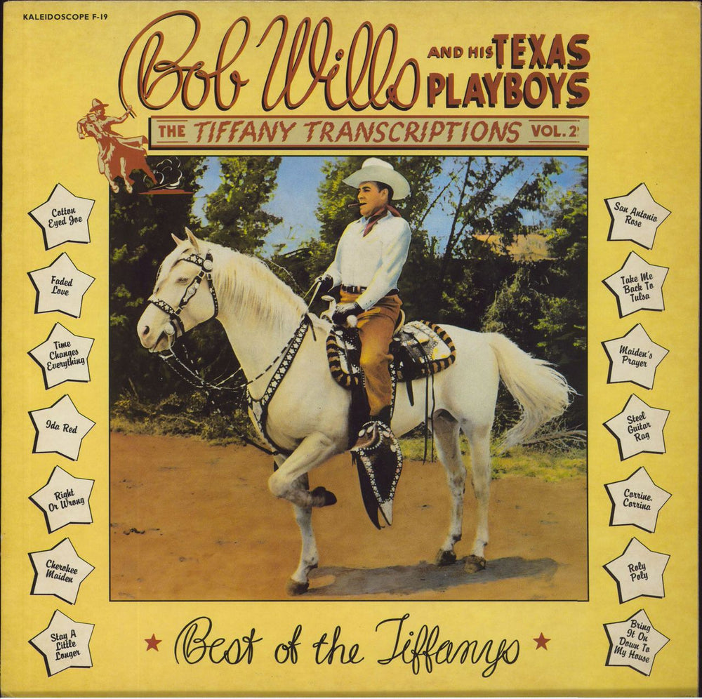 Bob Wills The Tiffany Transcriptions Vol. 2: Best Of The Tiffanys US vinyl LP album (LP record) F-19