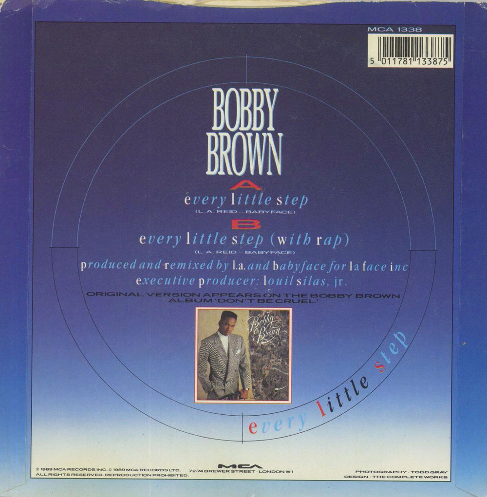 Bobby Brown Every Little Step UK 7" vinyl single (7 inch record / 45) 5011781133875