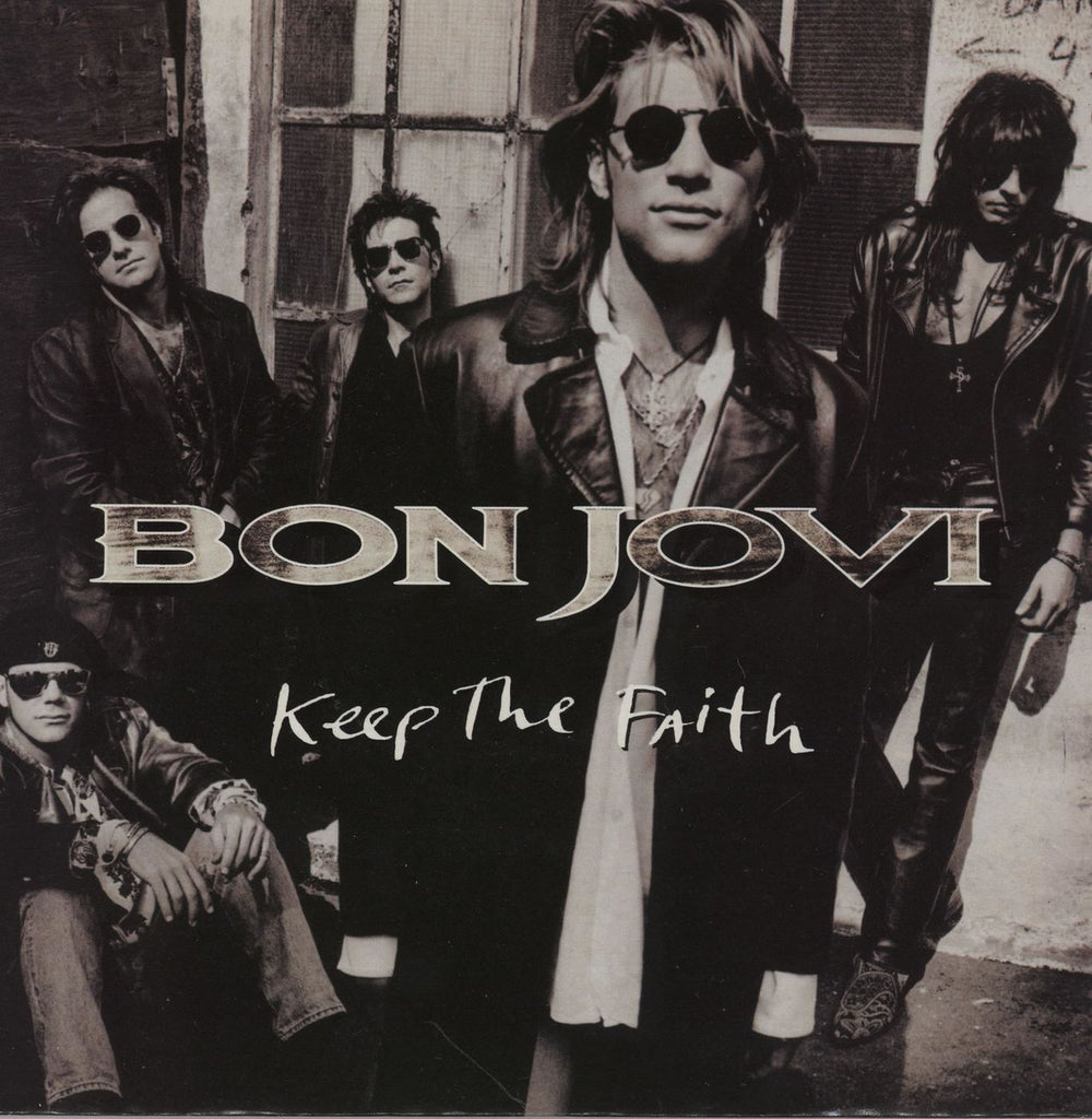 Bon Jovi Keep The Faith - Solid UK 7" vinyl single (7 inch record / 45) JOV8