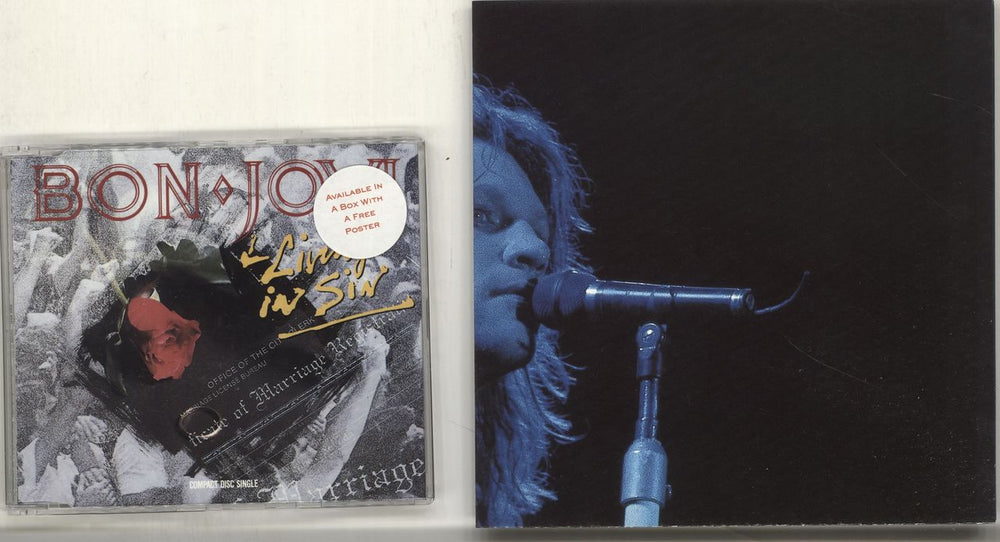 Bon Jovi Living In Sin - 7" Size Pack UK CD single (CD5 / 5") BONC5LI34869