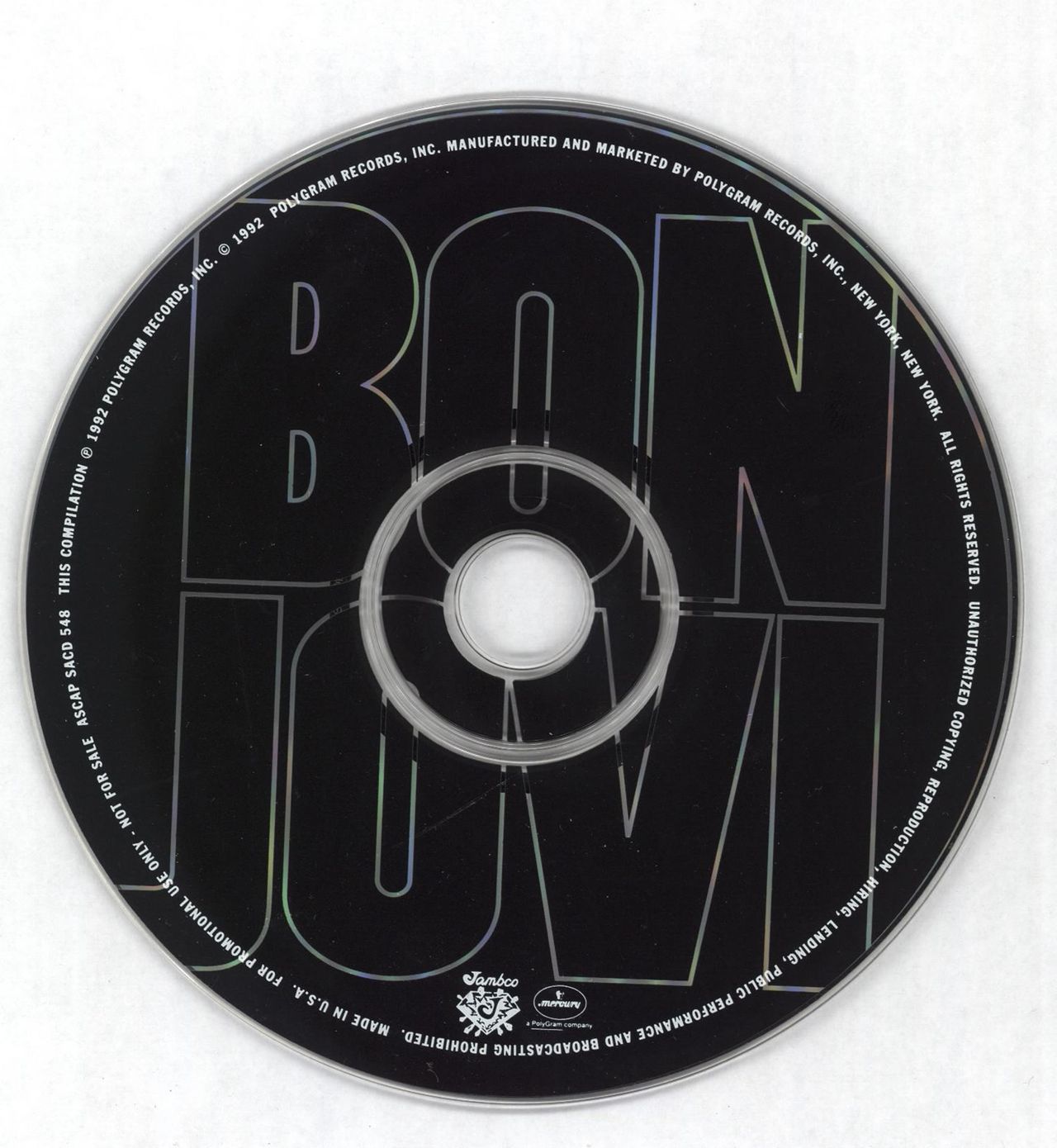 Bon Jovi Most Requested US Promo CD album — RareVinyl.com