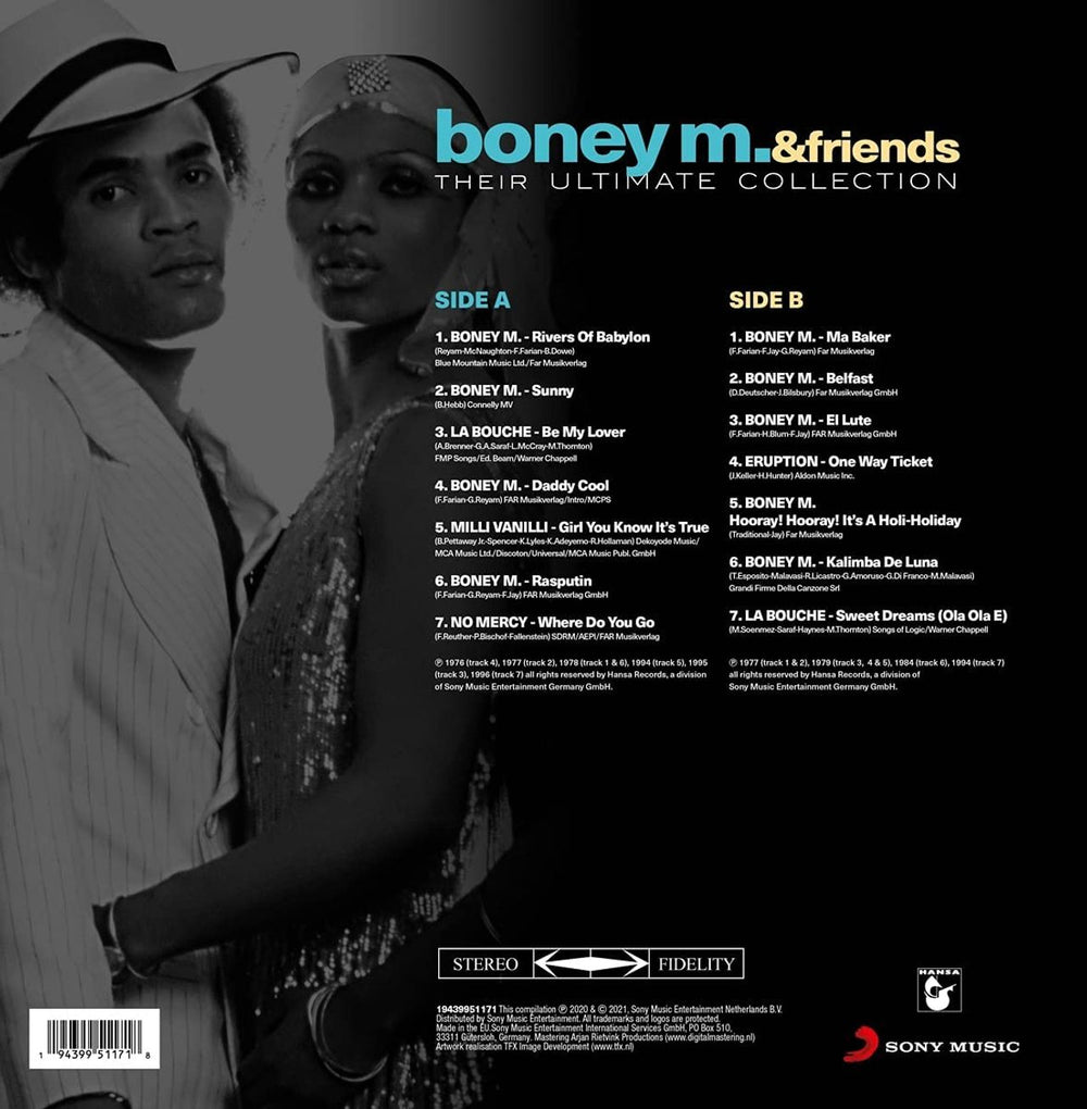 Boney M Boney M & Friends: Their Ultimate Collection - Blue Vinyl - Sealed UK vinyl LP album (LP record) BOMLPBO803549