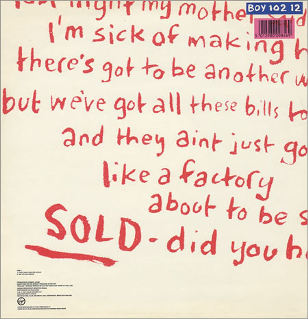 Boy George Sold UK 12" vinyl single (12 inch record / Maxi-single) BOY12SO19373