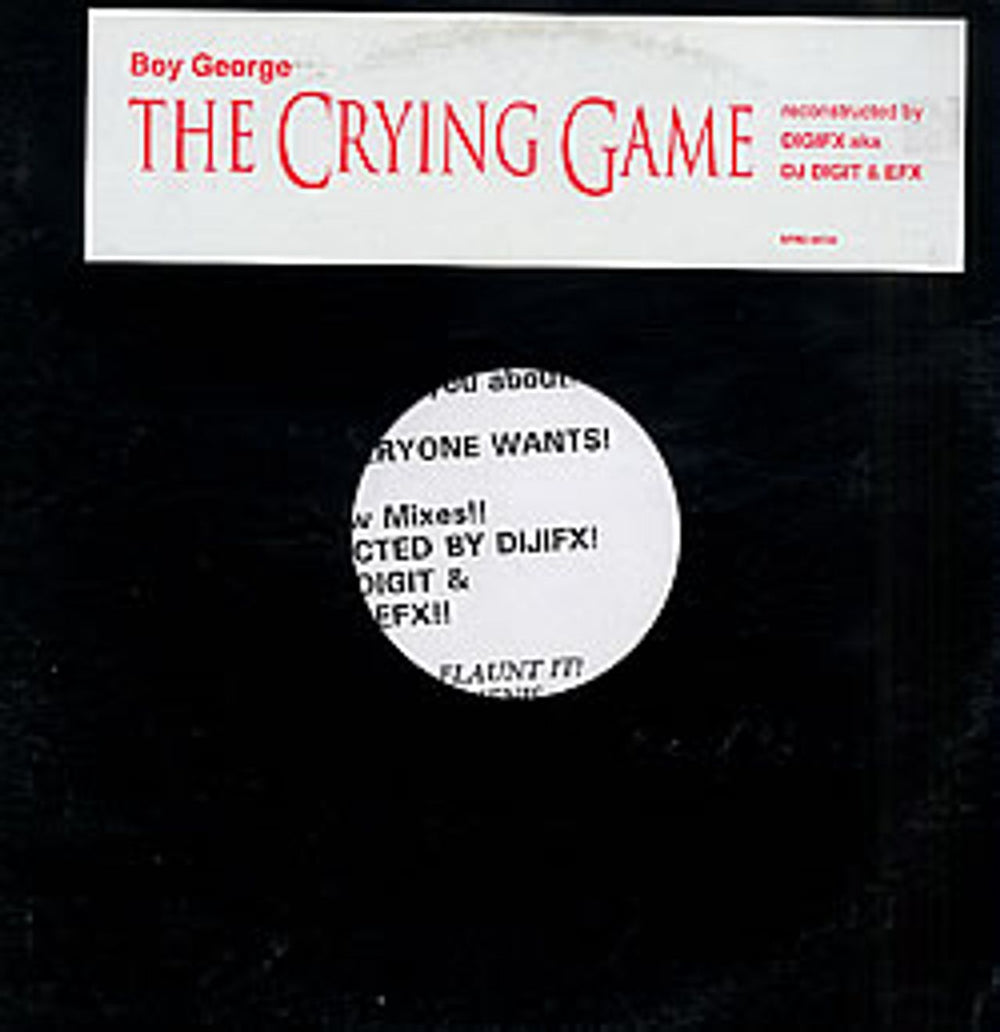 Boy George The Crying Game US Promo 12" vinyl single (12 inch record / Maxi-single) SPRO04738