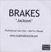 Brakes (00s) Jackson UK Promo CD-R acetate CD-R ACETATE