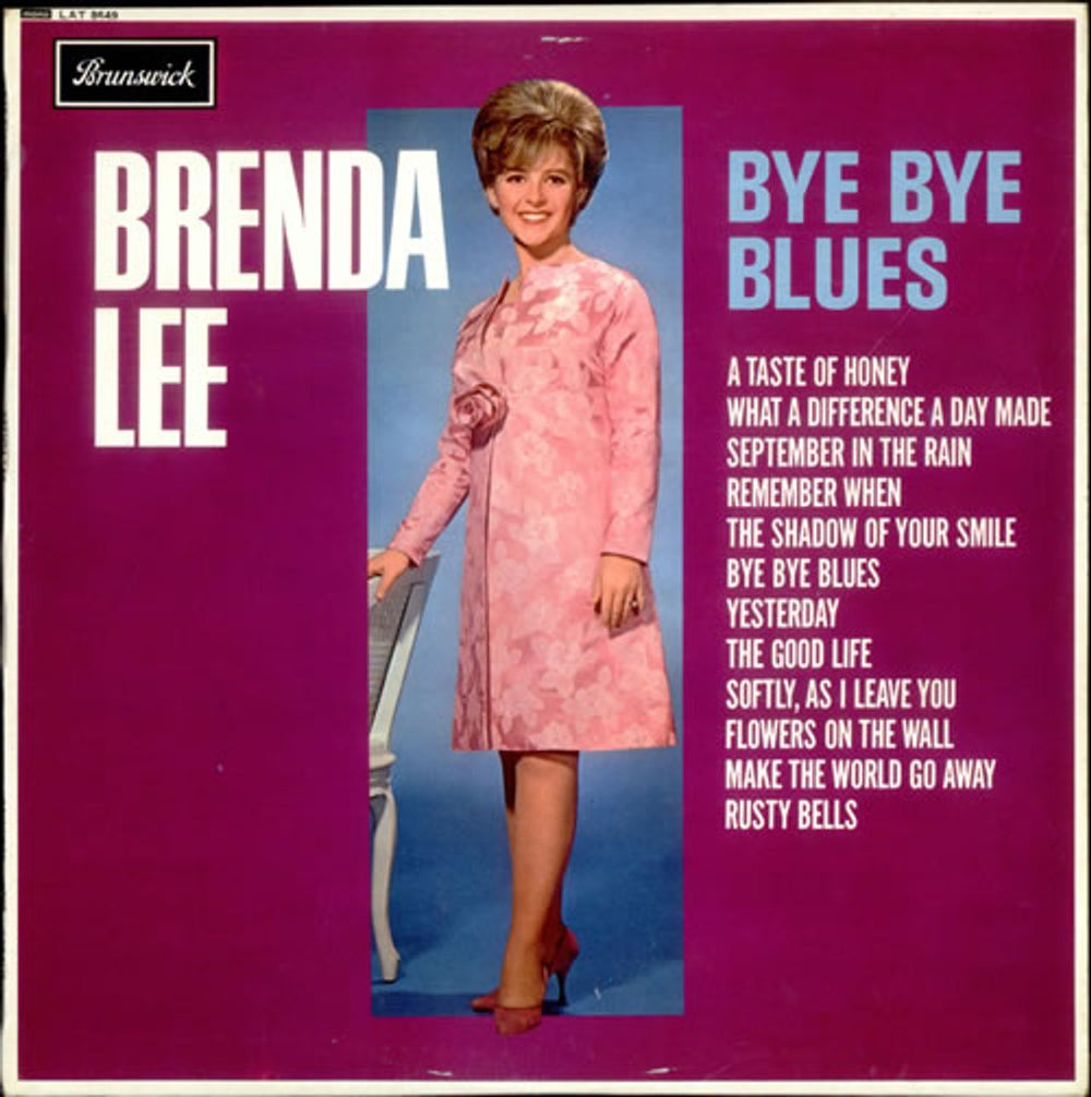 Brenda Lee Bye Bye Blues UK vinyl LP album (LP record) LAT8649