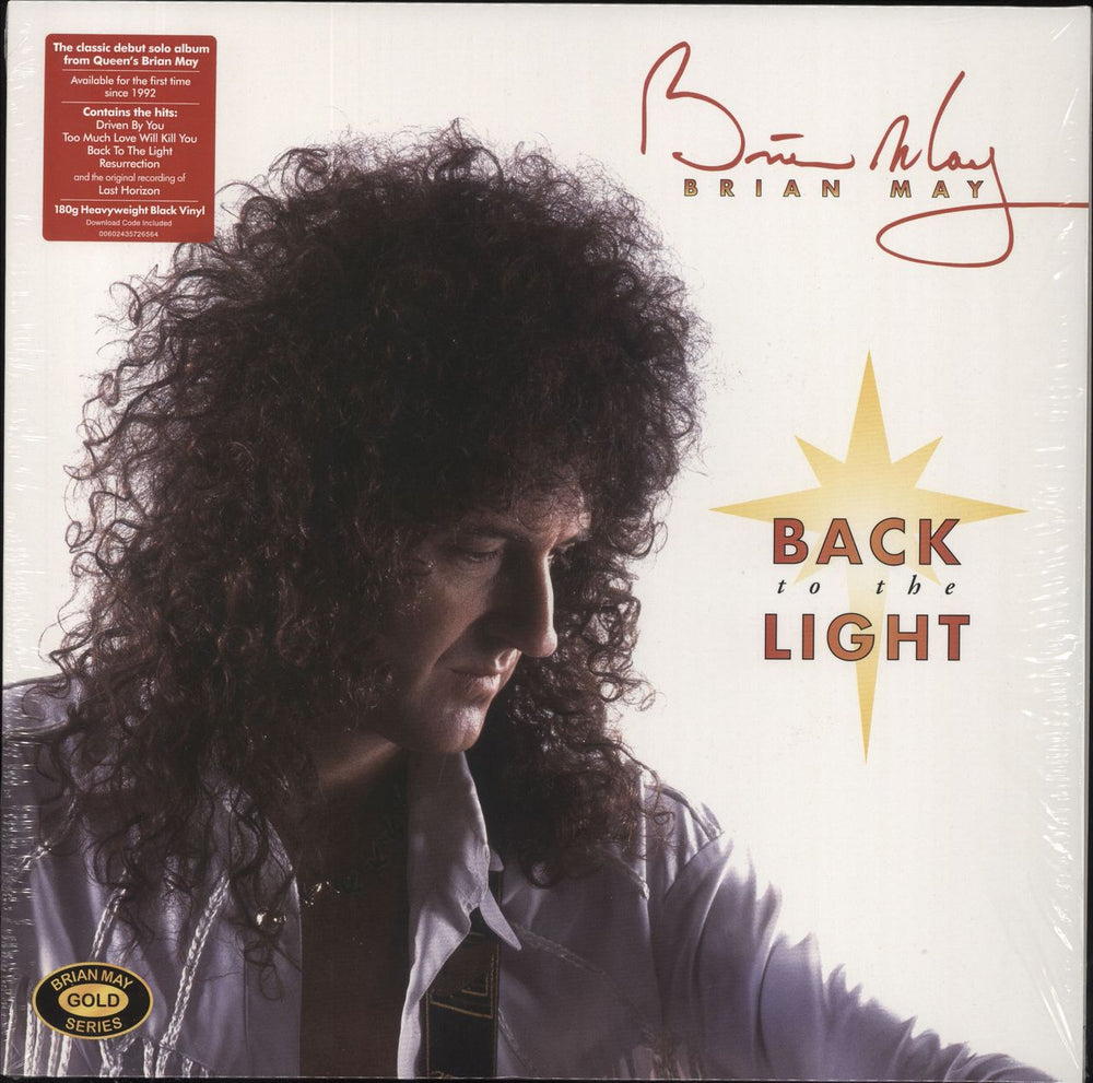 Brian May Back To The Light - 180 Gram Black Vinyl - Shrink UK vinyl LP album (LP record) 00602435726564