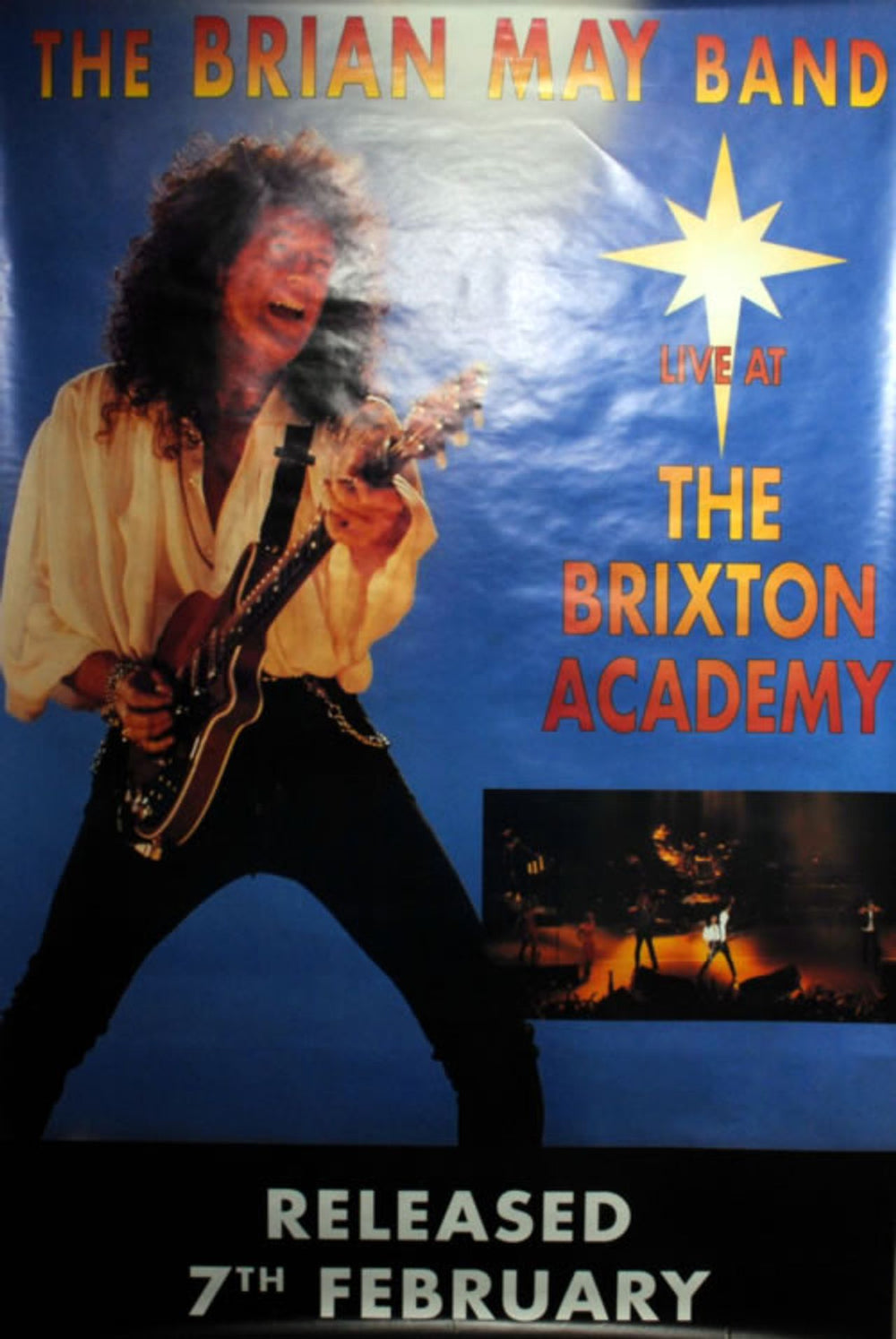 Brian May Live At The Brixton Academy UK Promo poster 60" X 40" FLY POSTER