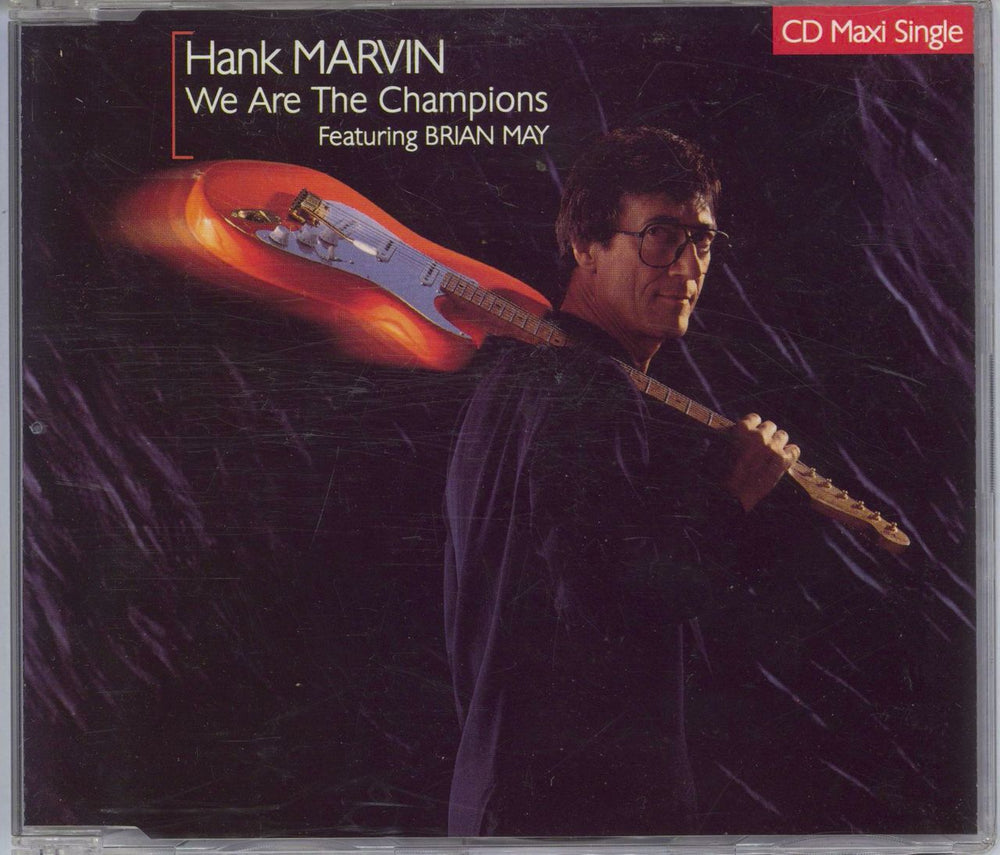 Brian May We Are The Champions + Hank Marvin UK CD single (CD5 / 5") PZCD229