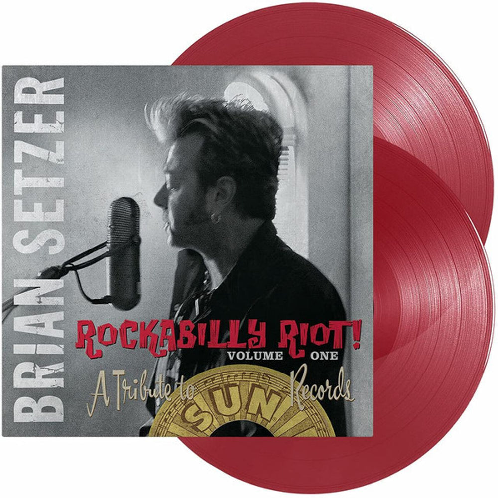 Brian Setzer Rockabilly Riot! Volume One - Red Vinyl - Sealed US 2-LP vinyl record set (Double LP Album) SD44068-1