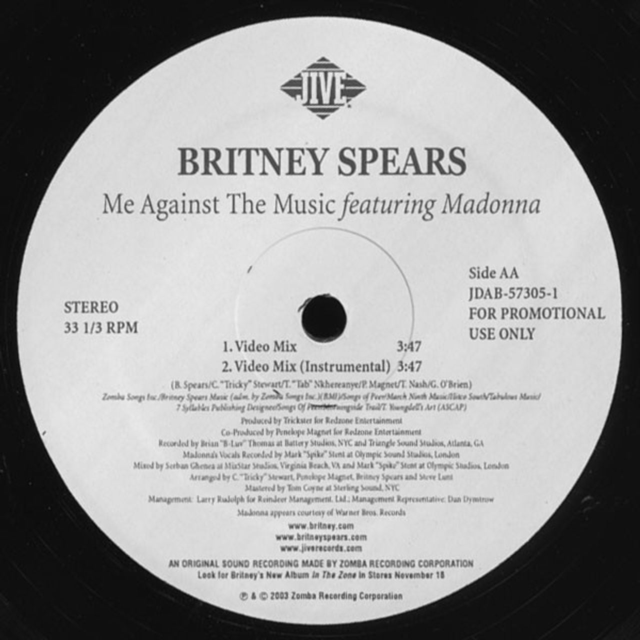 Britney Spears Me Against The Music US Promo 12