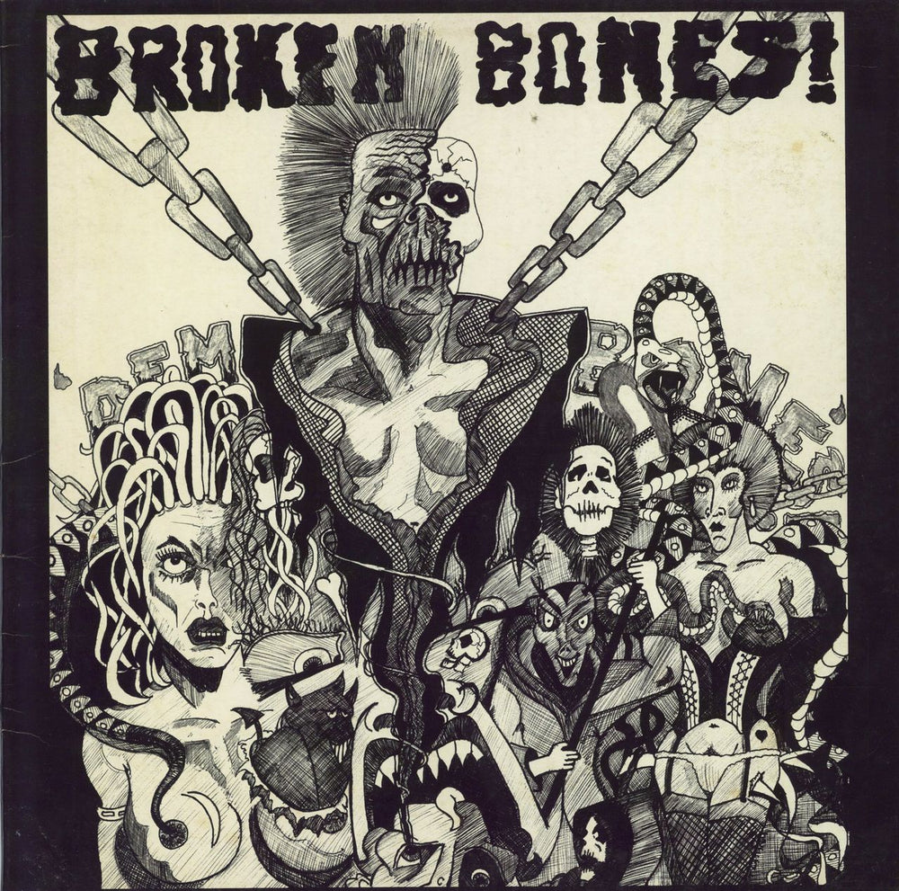 Broken Bones Dem Bones - EX UK vinyl LP album (LP record) FALLLP028