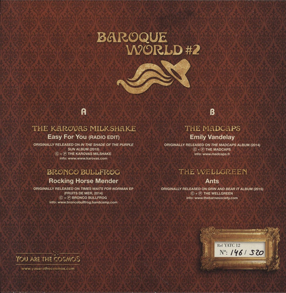 Bronco Bullfrog Baroque World # 2 - Numbered Spanish 7" vinyl single (7 inch record / 45)