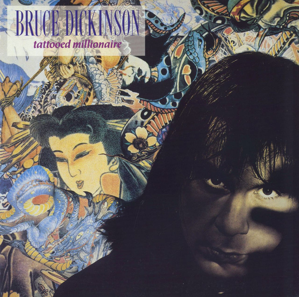 Bruce Dickinson Tattooed Millionaire Italian vinyl LP album (LP record) 647942731