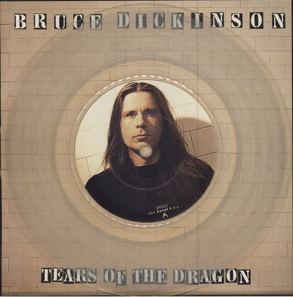 Bruce Dickinson Tears Of The Dragon UK 7" vinyl single (7 inch record / 45) EM322