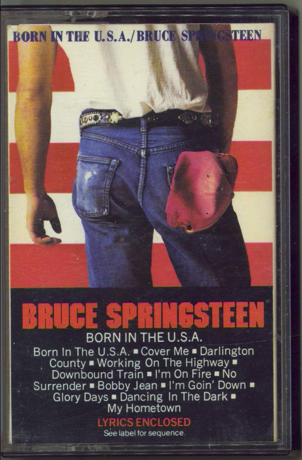 Bruce Springsteen Born In The U.S.A. UK cassette album 40-86304