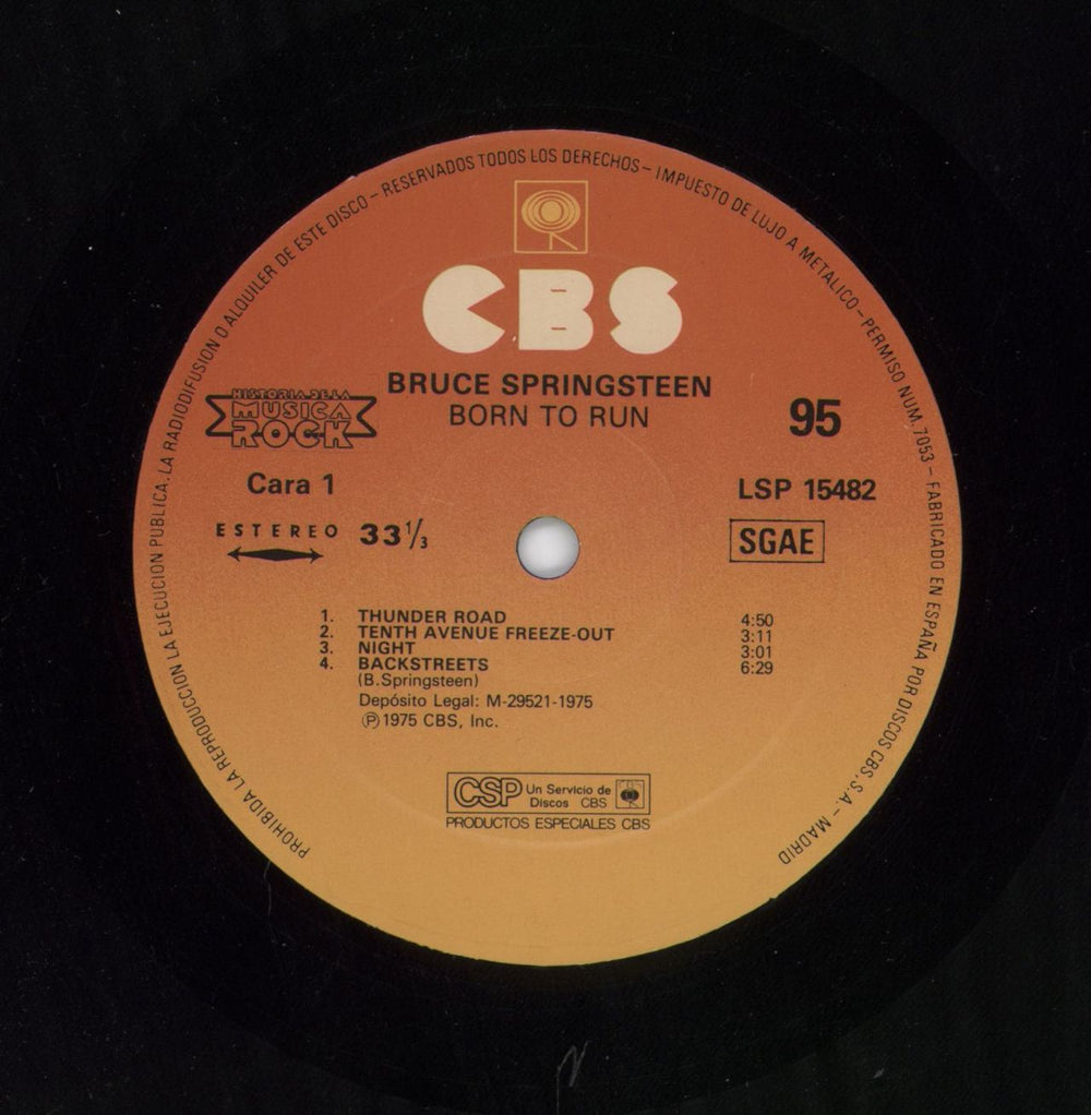 Bruce Springsteen Historia De La Musica Rock #95 Spanish vinyl LP album (LP record)