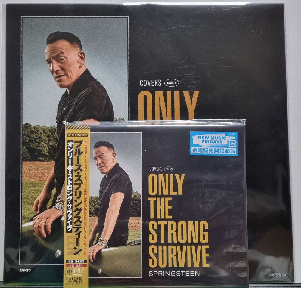 Bruce Springsteen Only The Strong Survive + Print Japanese CD album (CDLP) SICP6497