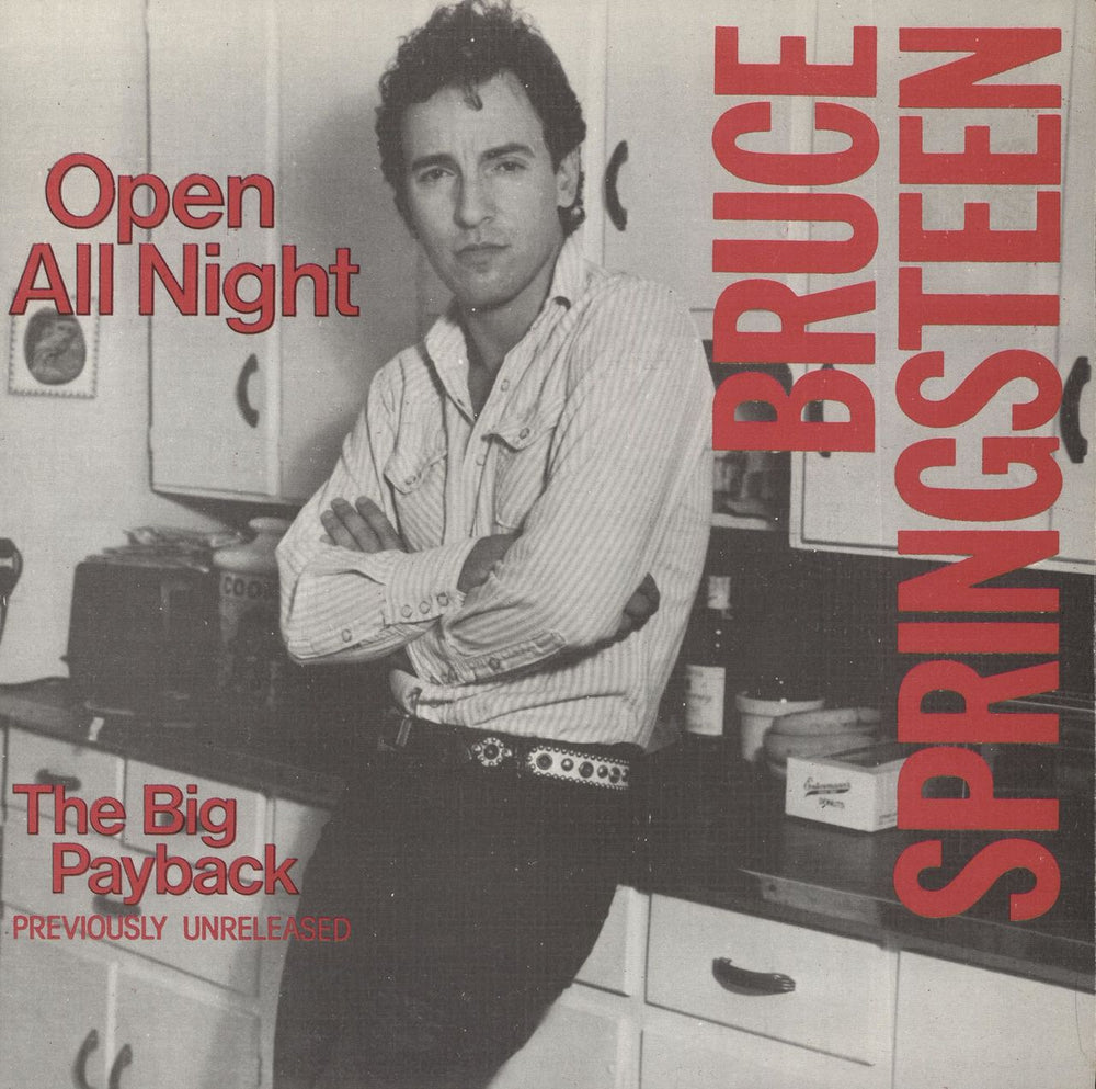 Bruce Springsteen Open All Night Spanish 7" vinyl single (7 inch record / 45) CBSA-2969