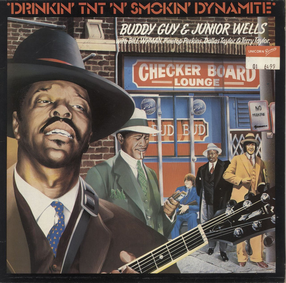 Buddy Guy Drinkin' TNT 'N' Smokin' Dynamite UK vinyl LP album (LP record) RL0034