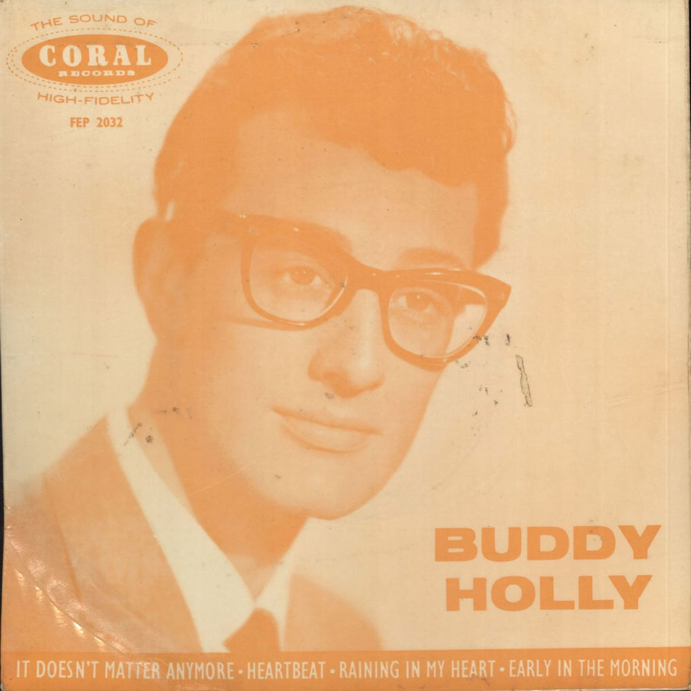 Buddy Holly Buddy Holly EP - Round Centre UK 7" vinyl single (7 inch record / 45) FEP2032