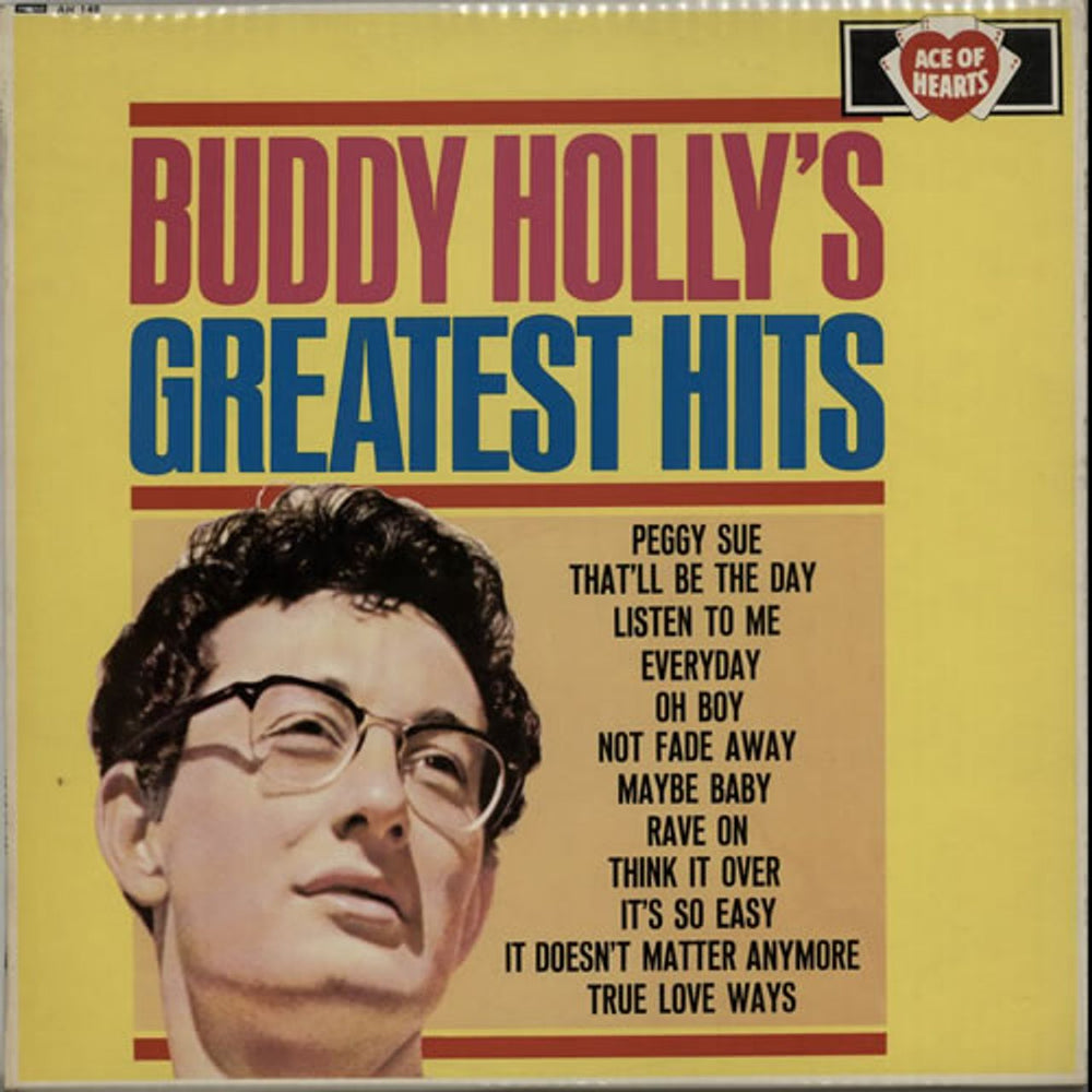 Buddy Holly Buddy Holly's Greatest Hits UK vinyl LP album (LP record) AH148