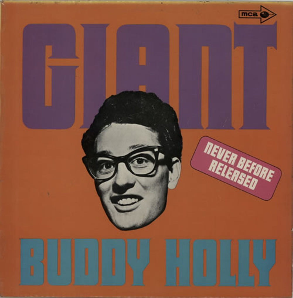 Buddy Holly Giant UK vinyl LP album (LP record) MUPS371