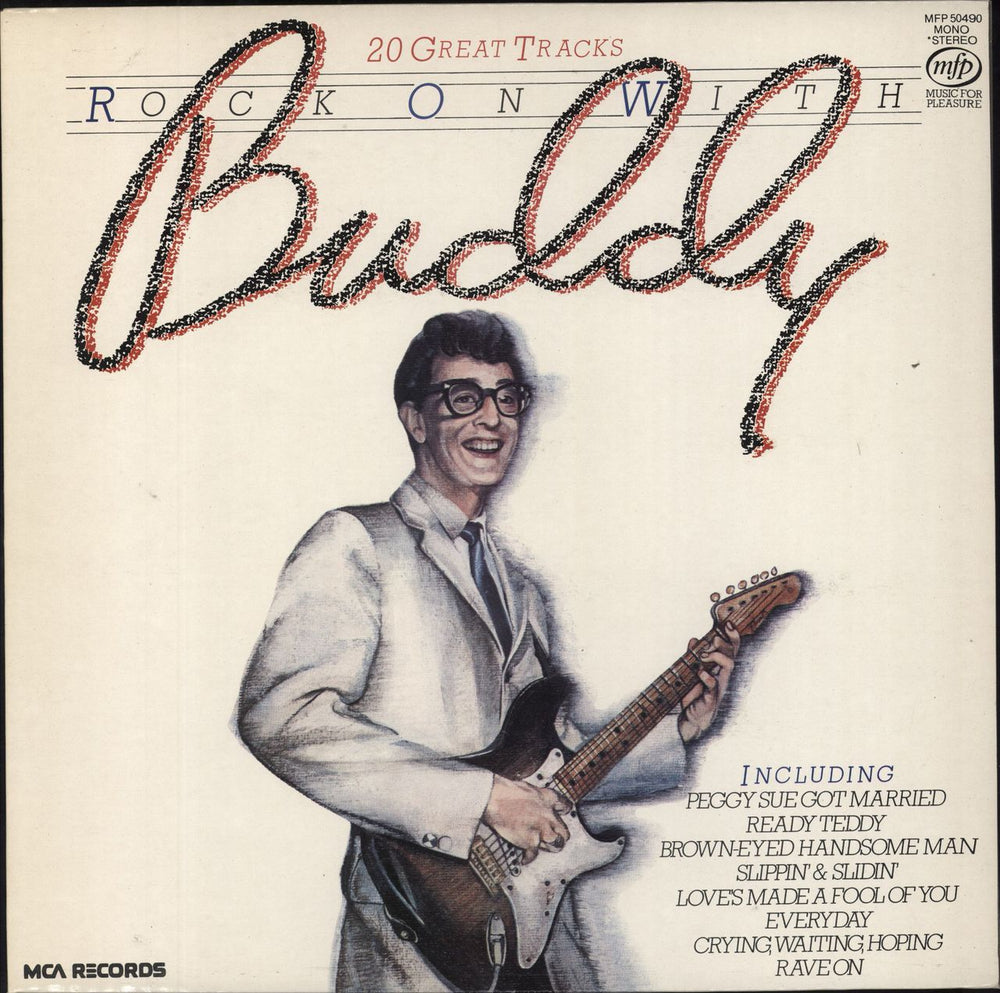 Buddy Holly Rock On With Buddy UK vinyl LP album (LP record) MFP50490