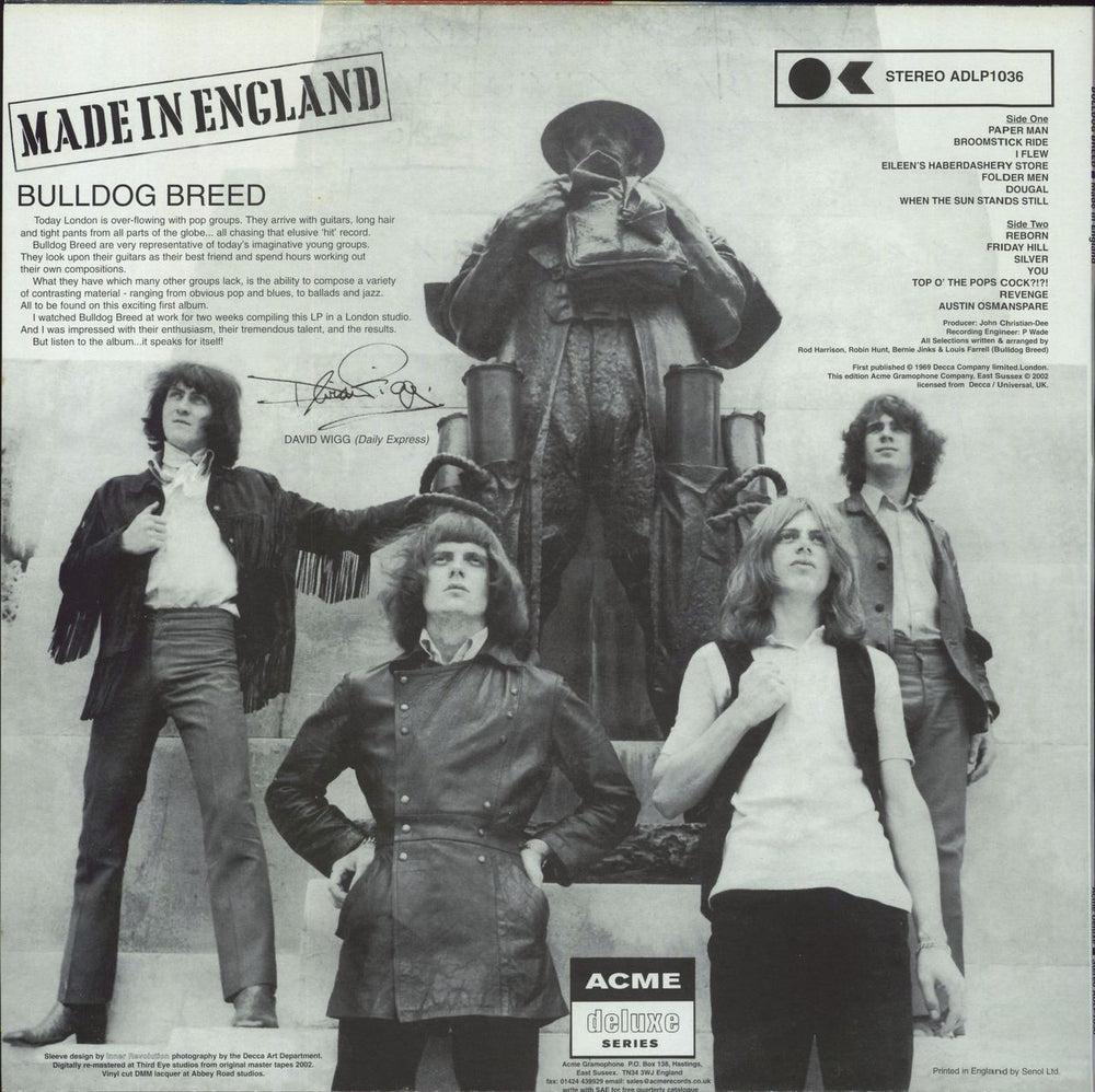 Bulldog Breed Made In England UK vinyl LP album (LP record)