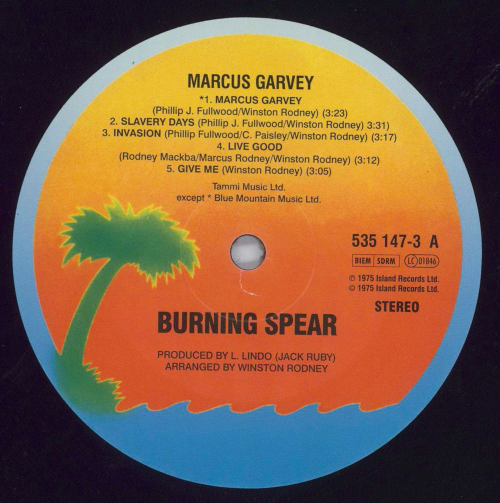 Burning Spear Marcus Garvey - 180gm UK vinyl LP album (LP record) 8BSLPMA819943