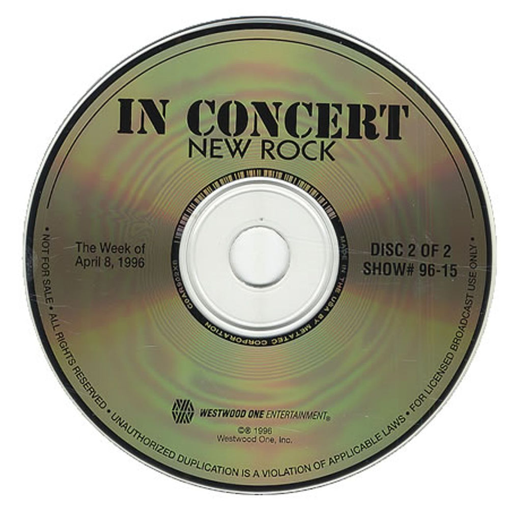 Bush In Concert: New Rock US CD album (CDLP) B-UCDIN261789