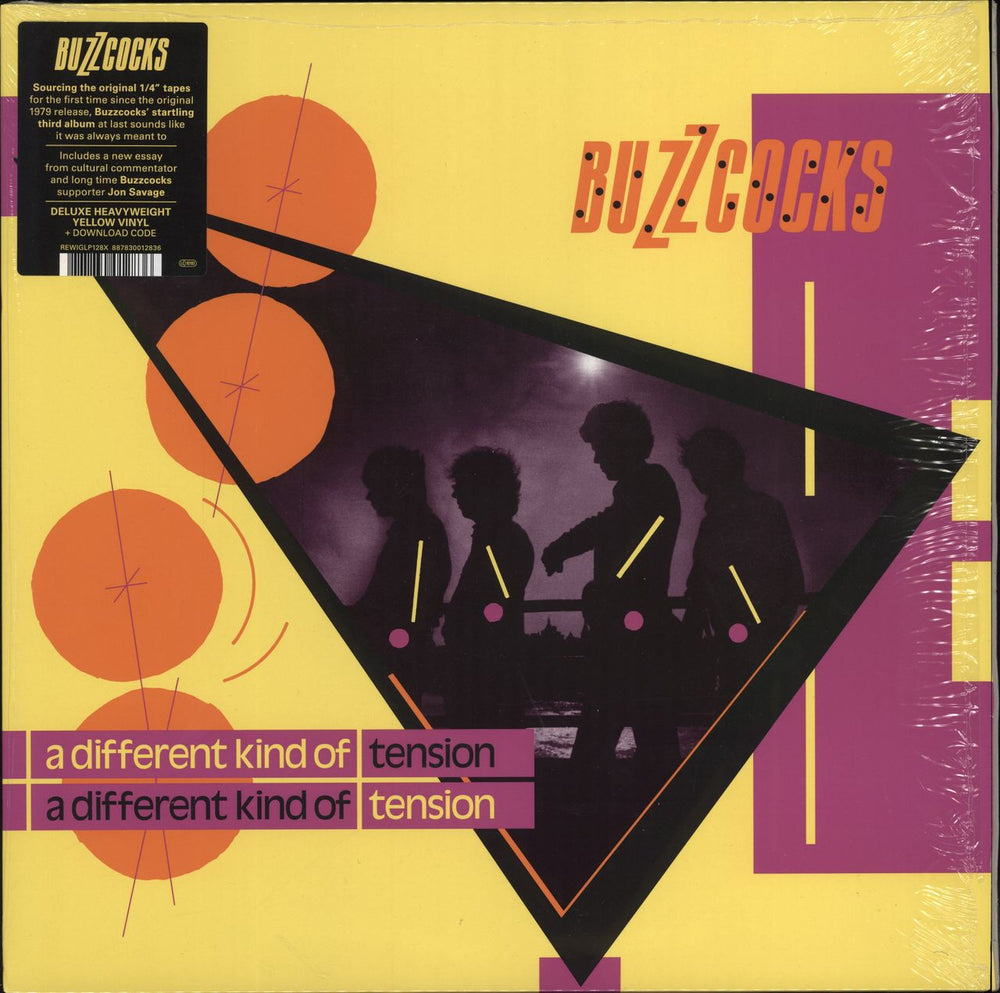 Buzzcocks A Different Kind Of Tension - 180gm Yellow Vinyl UK vinyl LP album (LP record) REWIGLP128X