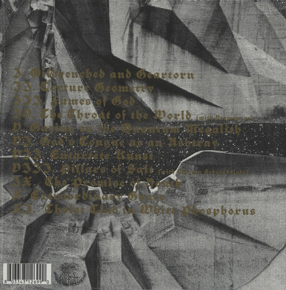 Caina Christ Clad In White Phosphorus - Gold Vinyl UK vinyl LP album (LP record)