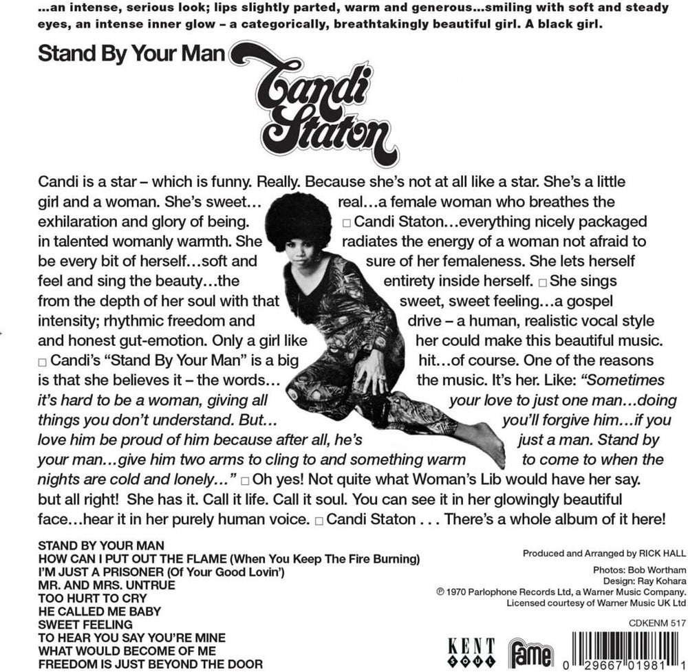 Candi Staton Stand By Your Man - Sealed UK CD album (CDLP) NDSCDST829223